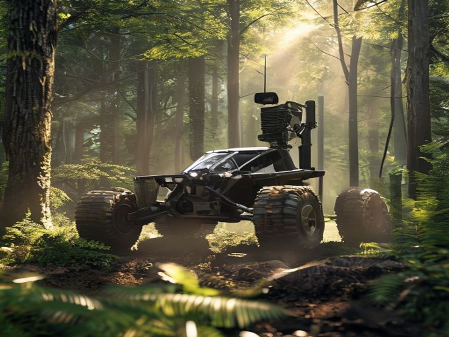 3D Render of E-FORESTER Rover